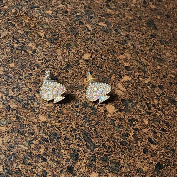 Heart Stud Earrings - Picture 2 of 3